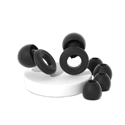 Silicone noise reducing ear plugs in six colors