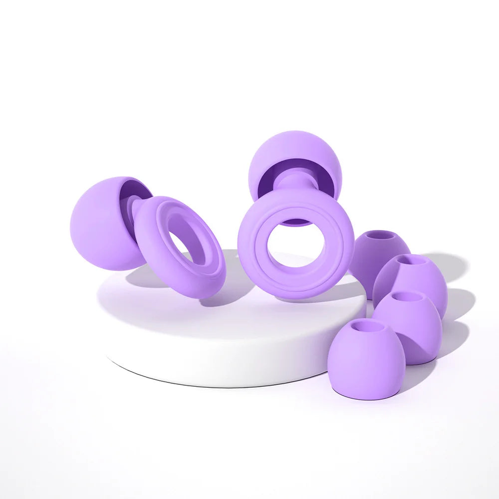 Silicone noise reducing ear plugs