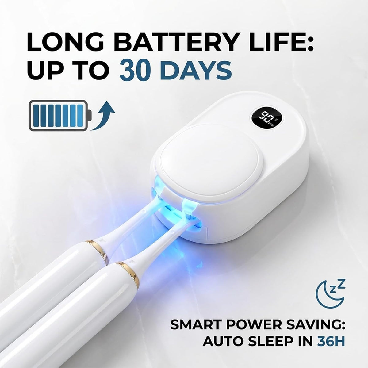 UV toothbrush sanitizer built-in drying fan