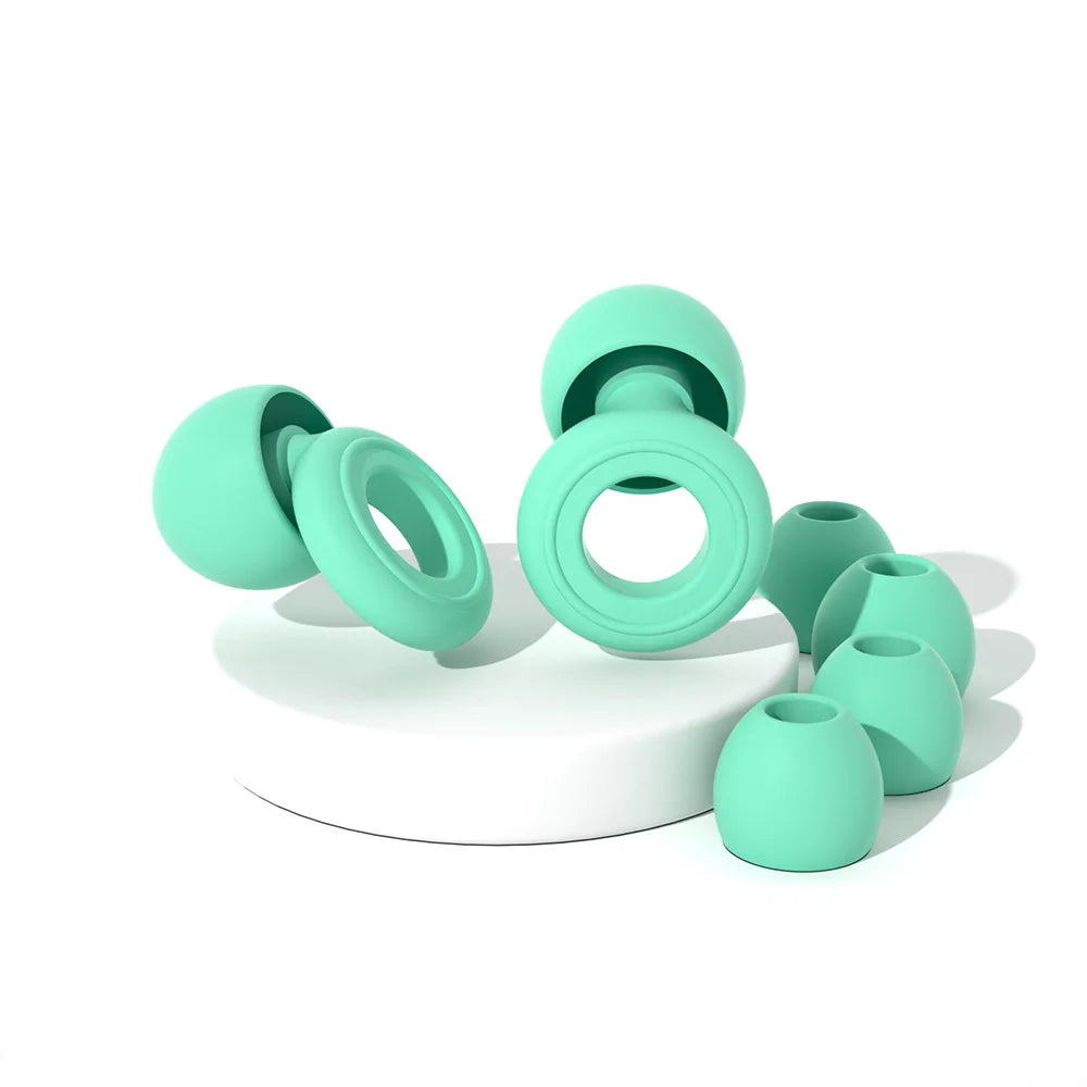 Silicone noise reducing ear plugs