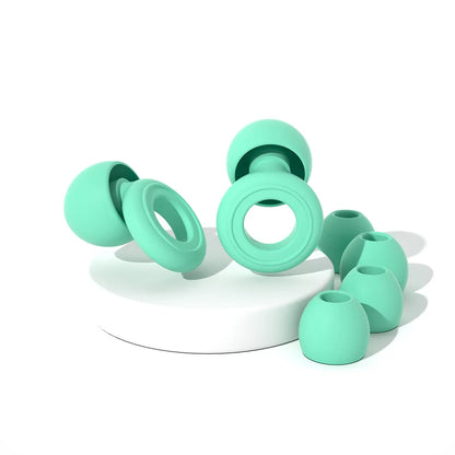 Silicone noise reducing ear plugs