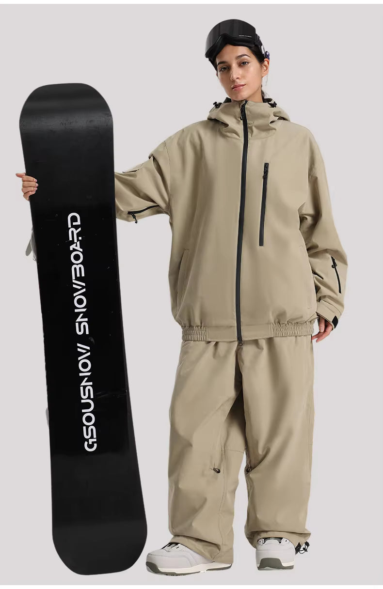 Men's & Women's Unisex Waterproof Ski Jacket - Windproof Snowboard Coat