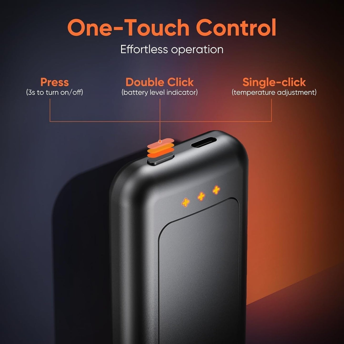 Veraen rechargeable electric hand warmer, product view
