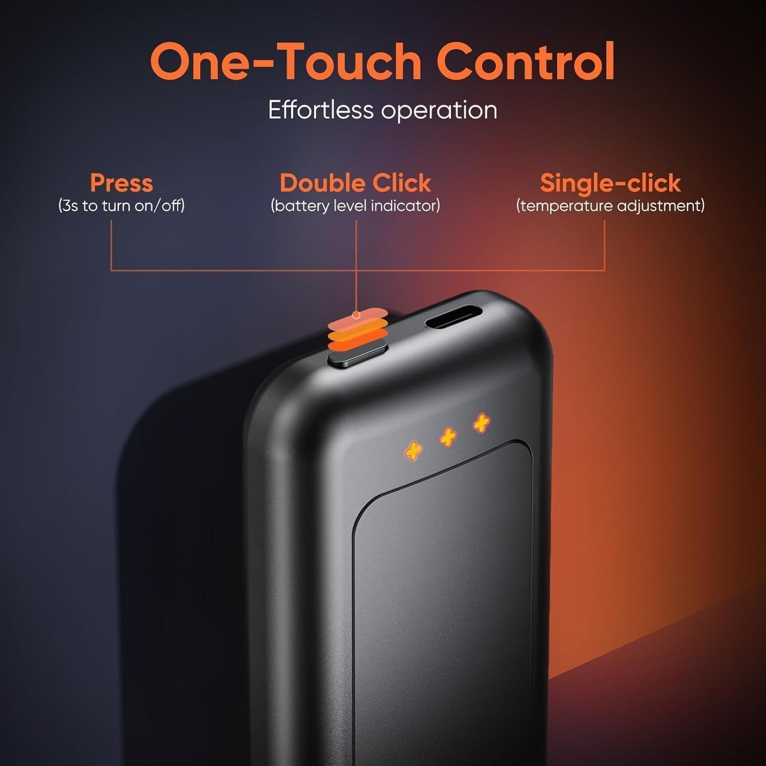Veraen rechargeable electric hand warmer, product view