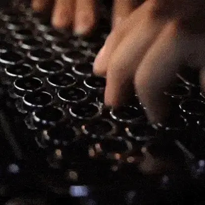 Retro typewriter mechanical keyboard with metal lever and backlight knobs