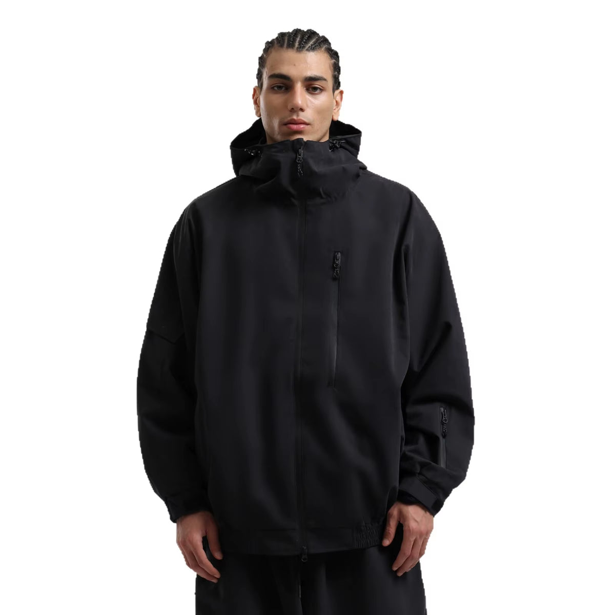 Men'S and Women'S Winter Ski Jacket Loose Fit Snowboard Workwear Coat with Windproof Waterproof Breathable Fleece Fabric
