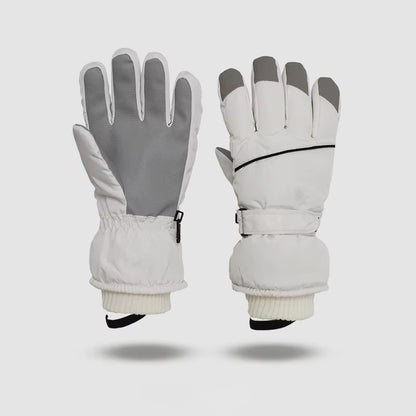 Touch screen winter gloves shown in available colors