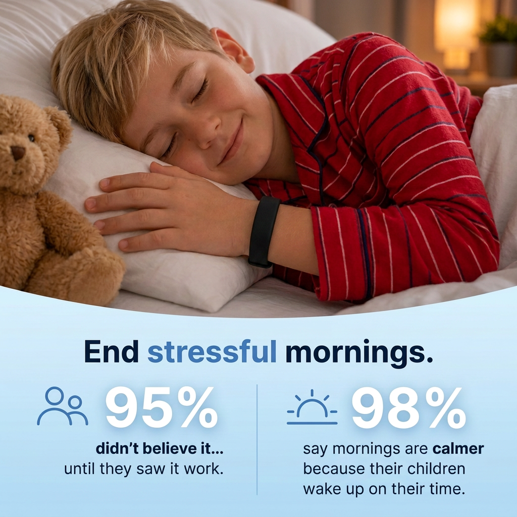 Nudge Wristband Alarm — Silent Vibrating Wake-Up for Deep Sleepers
