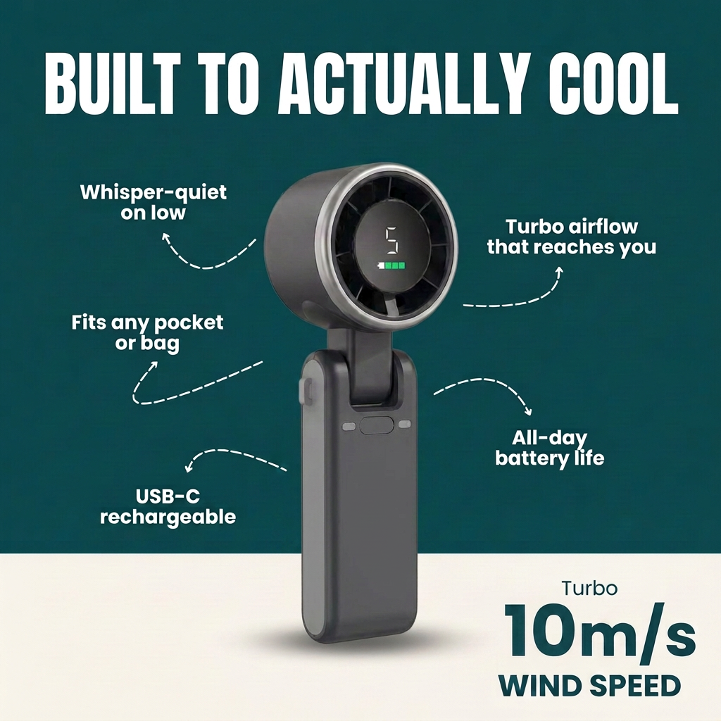 Portable Handheld Mini Turbo Fan