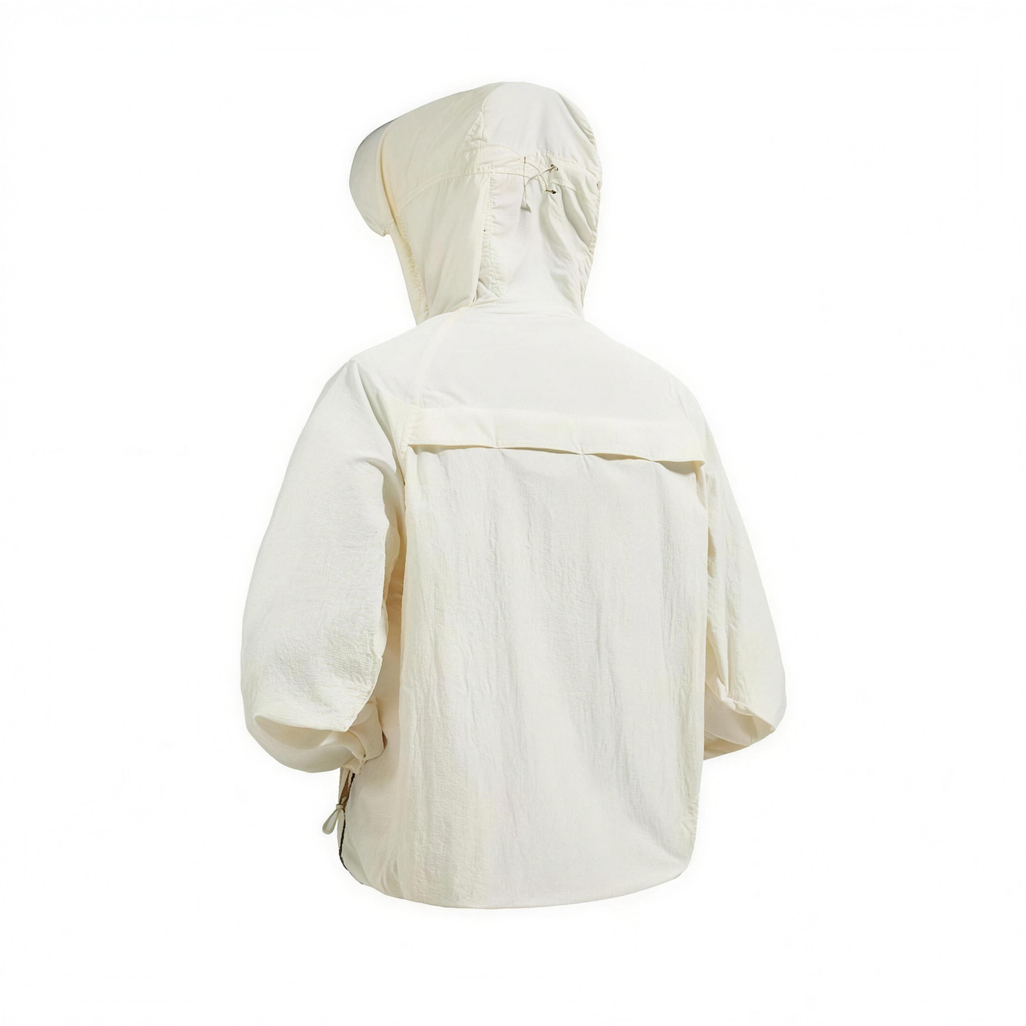 Color Block UPF50+ Hooded Sunscreen Jacket Outdoor Cycling Running Nylon Quick Dry Rear Air Vent Reflective Zipper Details